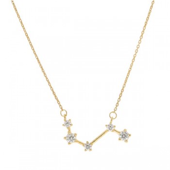 Collier Constellation Argent Doré