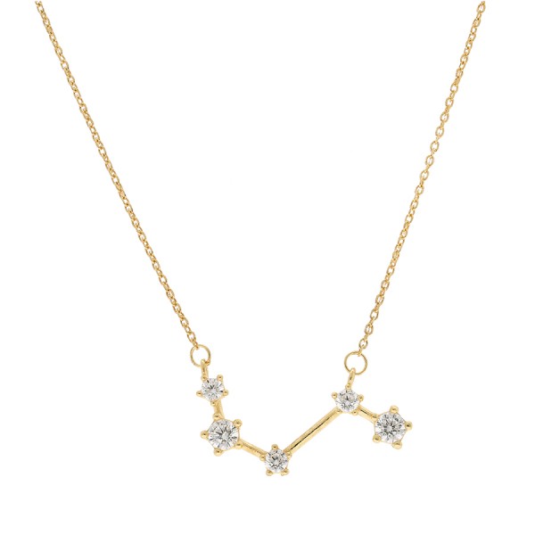 Collier Constellation Argent Doré