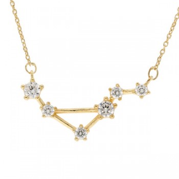 Collier Constellation Argent Doré