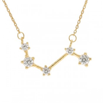 Collier Constellation Argent Doré