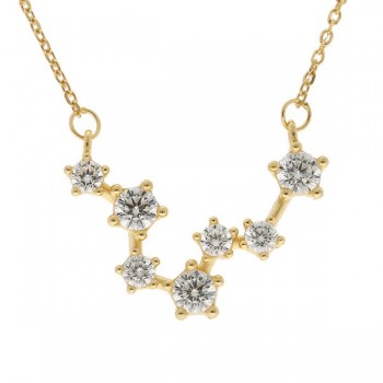 Collier Constellation Argent Doré