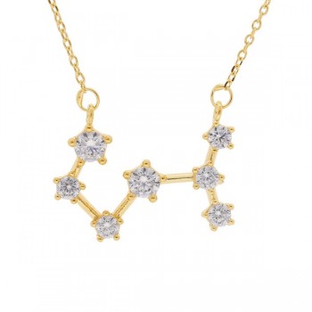 Collier Constellation Argent Doré