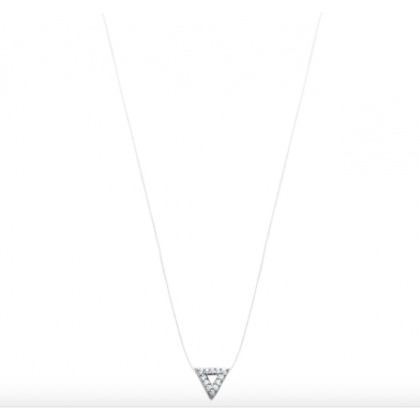 Collier transparent triangle OZ