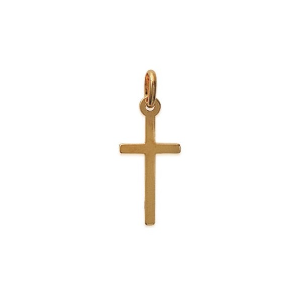 Pendentif Croix Homme Plaqué or 18K