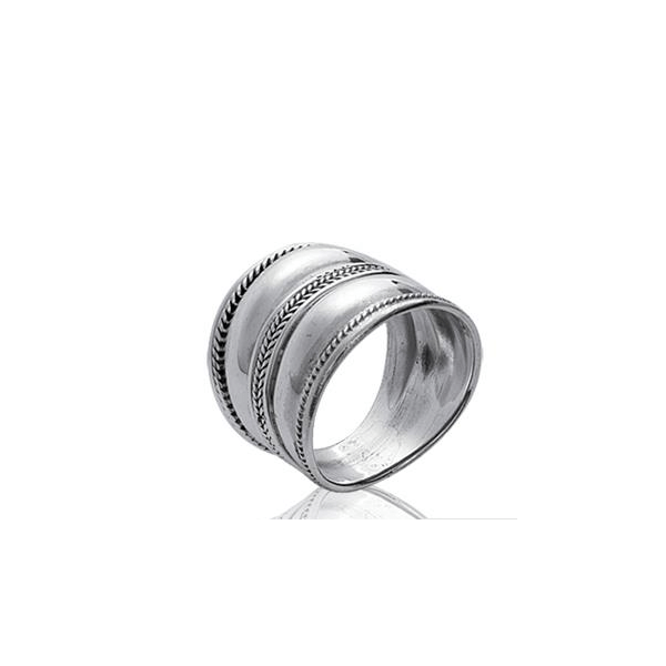 Bague Large Ethnique Argent 925