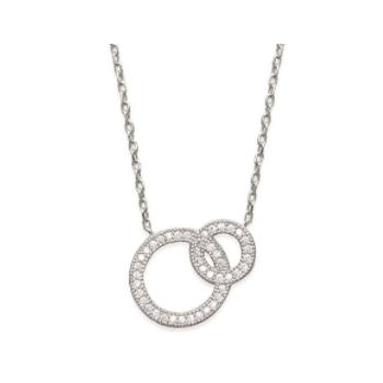 Collier Double Anneau Enlacés OZ