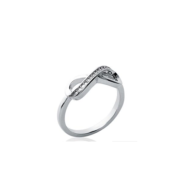 Bague Infini Argent Rhodié OZ