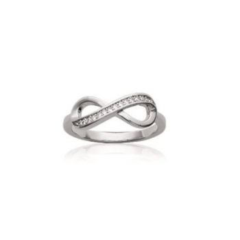 Bague Infini Argent Rhodié OZ