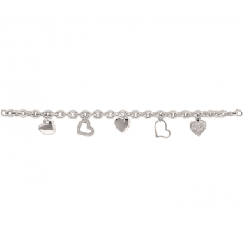 Bracelet Farandole de Coeurs argent 925