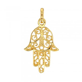 Pendentif main de fatma Khamsa Or 18 carats