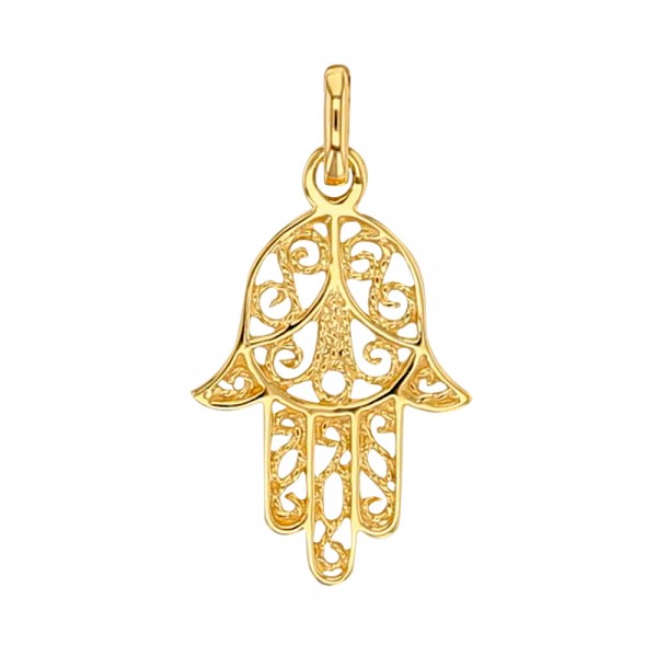 Pendentif main de fatma Khamsa Or 18 carats