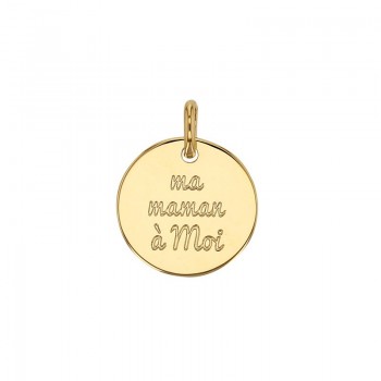 Médaille "Ma maman à Moi" plaqué or