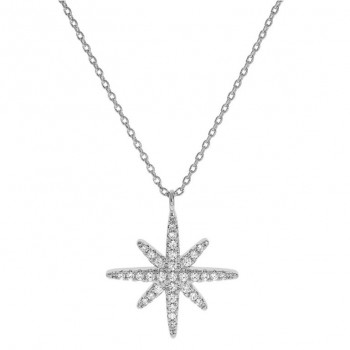 Collier étoile Argent et Oxydes sertis