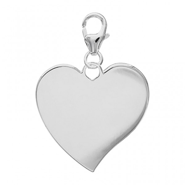 Pendentif charms Coeur personnalisé Argent 925