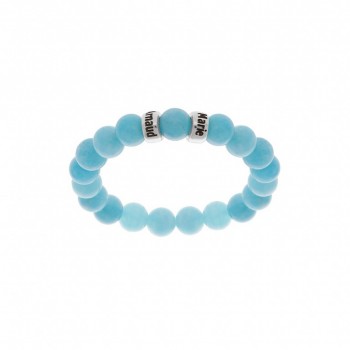 bracelet boule jade bleu