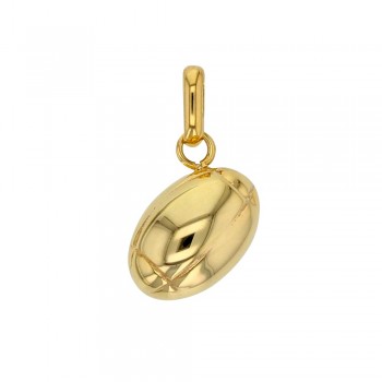 Pendentif Ballon de Rugby en Or