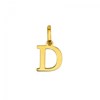 Pendentif Lettre D Or 9 carats