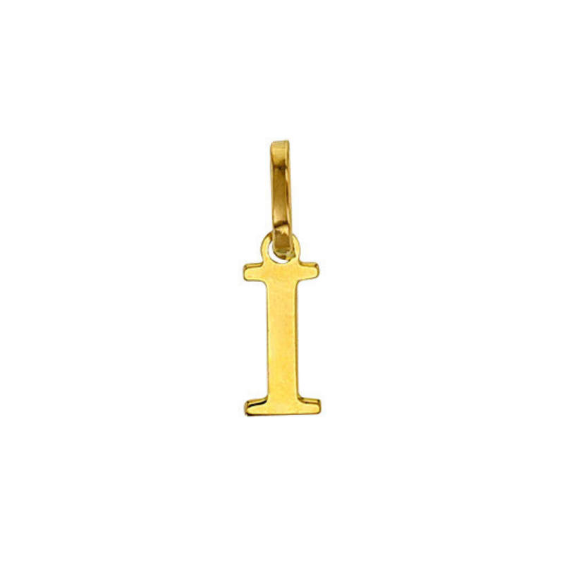 Pendentif Lettre I Or 9 carats