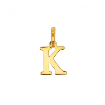 Pendentif Lettre K Or 9 carats