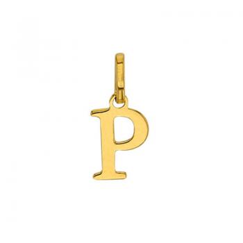 Pendentif Lettre P Or 9 carats