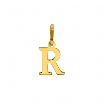 Pendentif Lettre R Or 9 carats