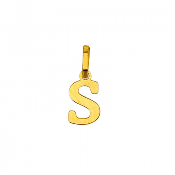 Pendentif Lettre S Or 9 carats