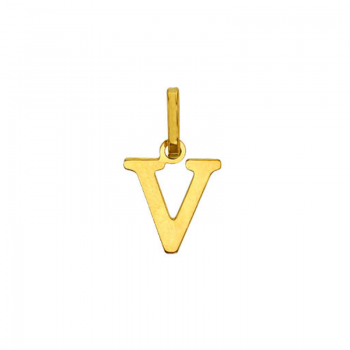 Pendentif Lettre V Or 9 carats