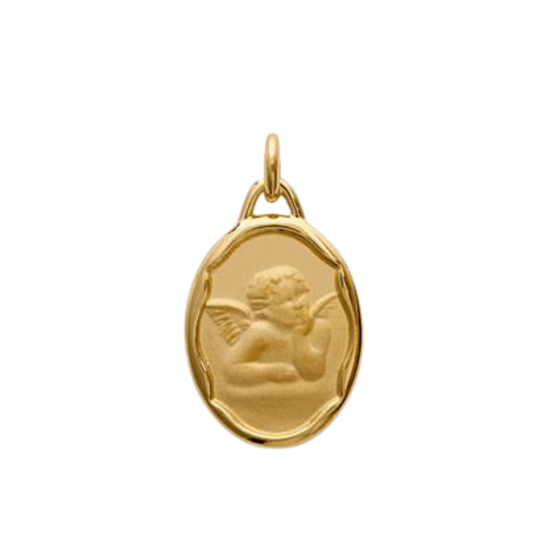 Médaille ange en plaqué or