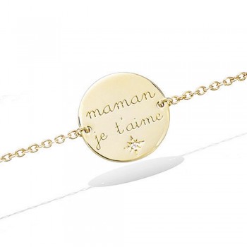 Bracelet gravé "Maman Je t'aime"...