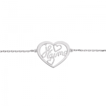 Bracelet Coeur "Je t'aime" en argent 925