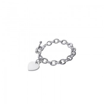 Bracelet personnalisé Coeur Fermoir T Argent 925