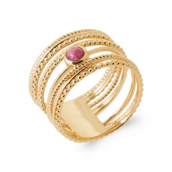 Bague tendance multi rangs avec...