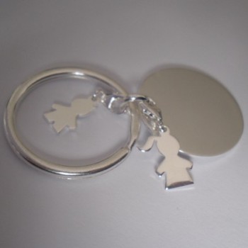 Porte clé Médaille & Silhouettes