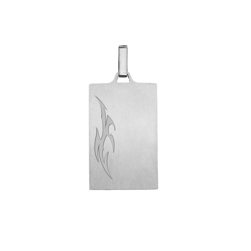 Pendentif Tribal Acier Homme à Graver