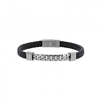 Bracelet personnalisé homme bi-matière