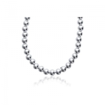 Collier grosses boules en argent