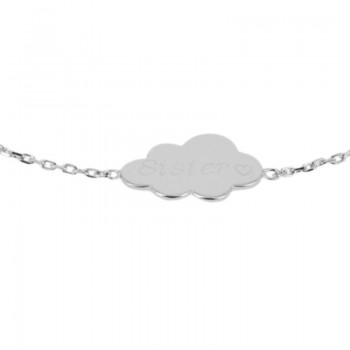 Bracelet Nuage Argent à graver