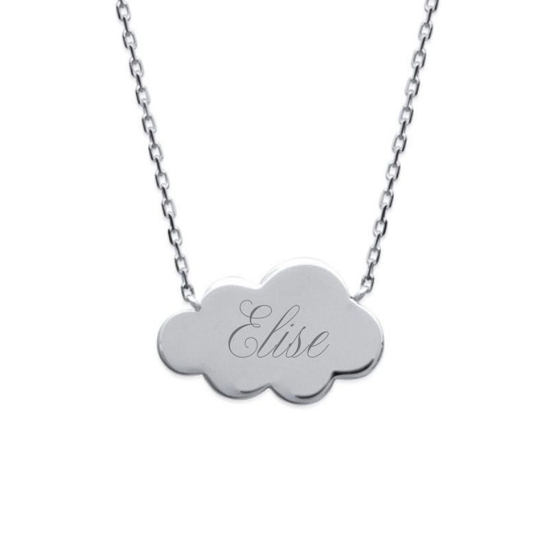 Collier nuage argent