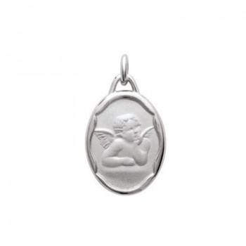 Médaille ange argent baptême