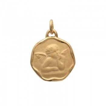 Pendentif ange en plaque or