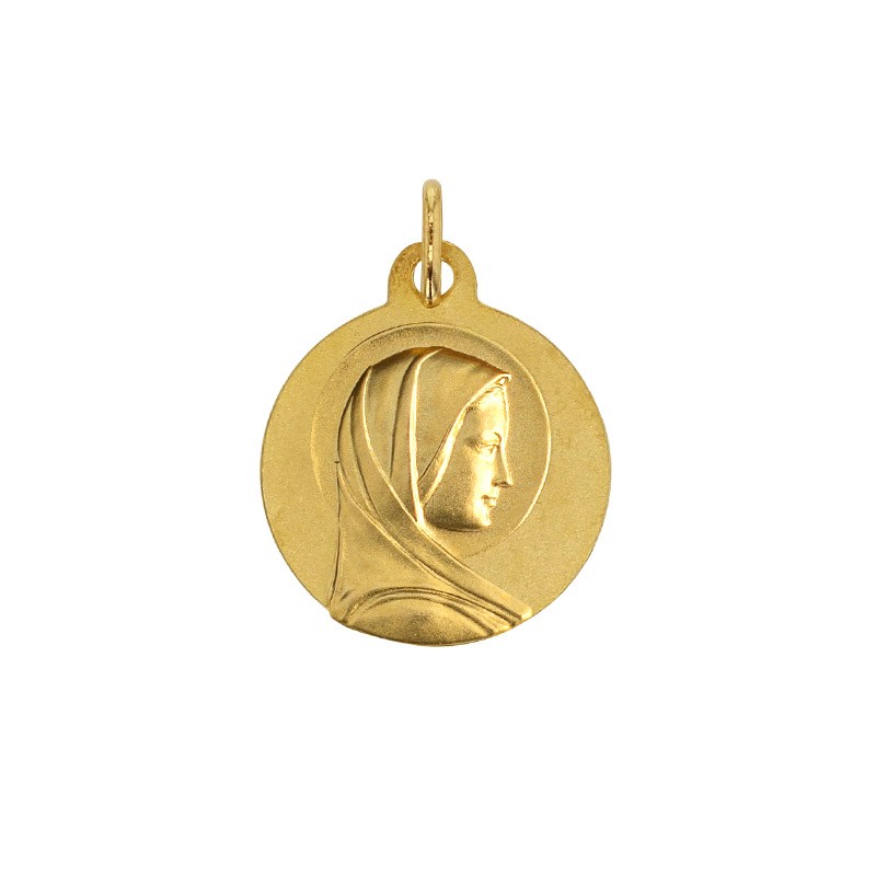 Médaille vierge marie en or 18 carats