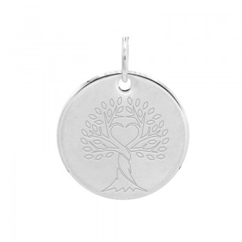 Médaille Arbre de Vie Coeur Argent