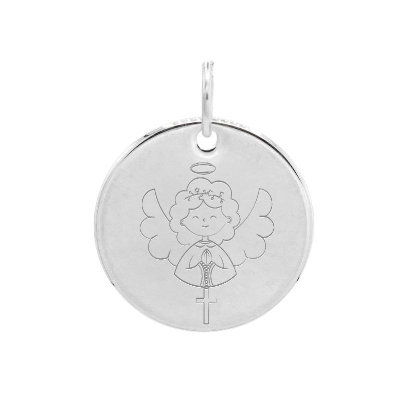 Médaille baptême ange fille