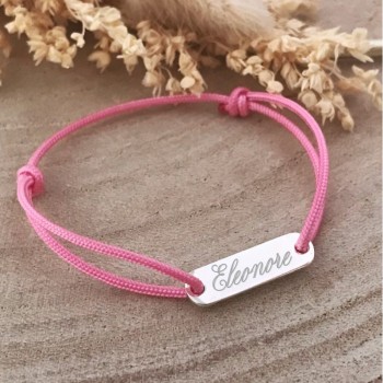 Bracelet enfant plaque en argent