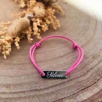 Bracelet enfant plaque en argent