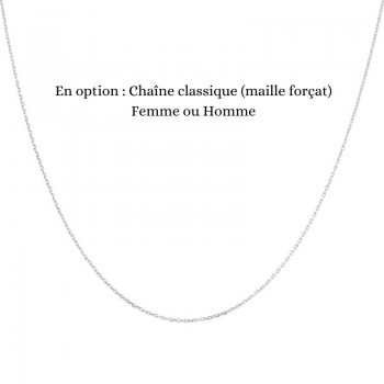 collier parchemin argent