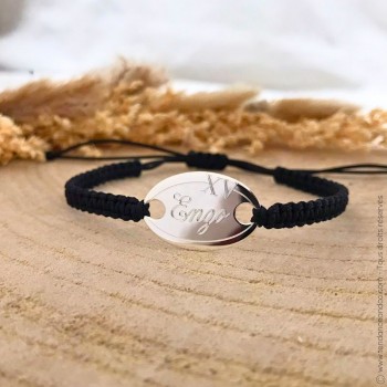 Bracelet Rugby gravé