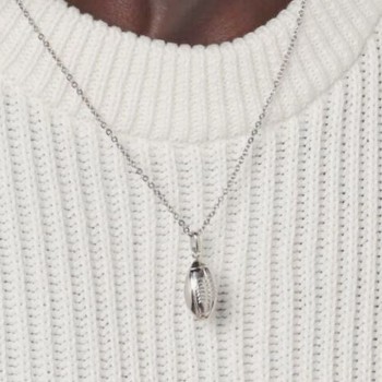 Pendentif ballon de rugby argent