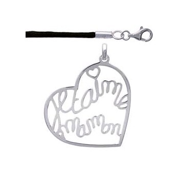 Collier Coeur "Je t'aime Maman"