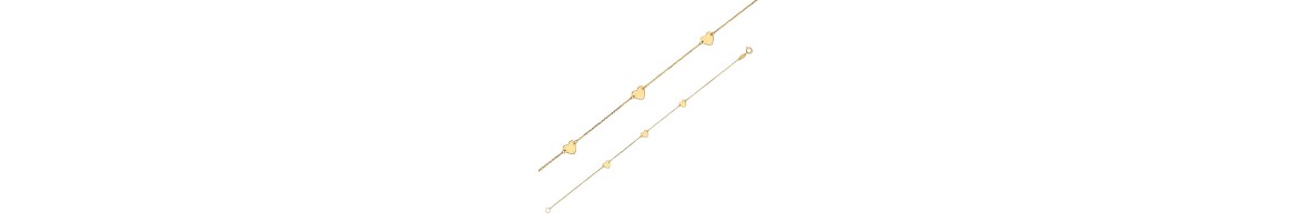 bracelet personnalisé femme or 18 carats et 9 carats - 750 - Or 18K et 9K